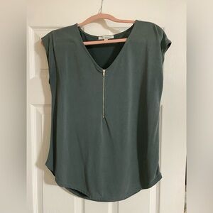 Green envelope shirt size small color green